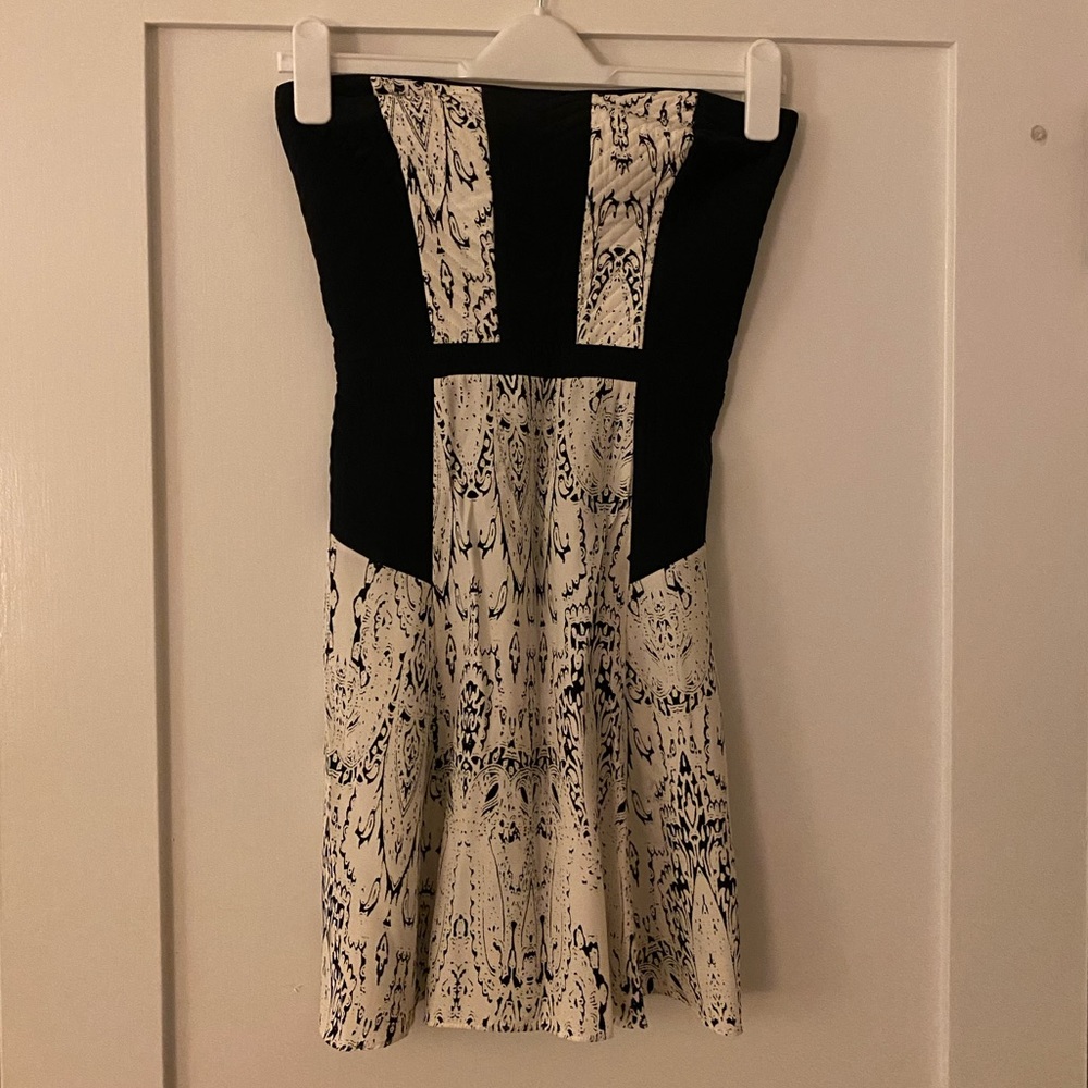 Parker silk strapless dress
